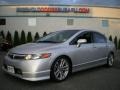 2008 Alabaster Silver Metallic Honda Civic Si Sedan  photo #1
