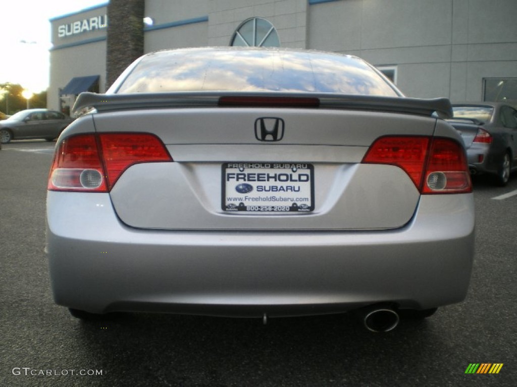 2008 Civic Si Sedan - Alabaster Silver Metallic / Black photo #5