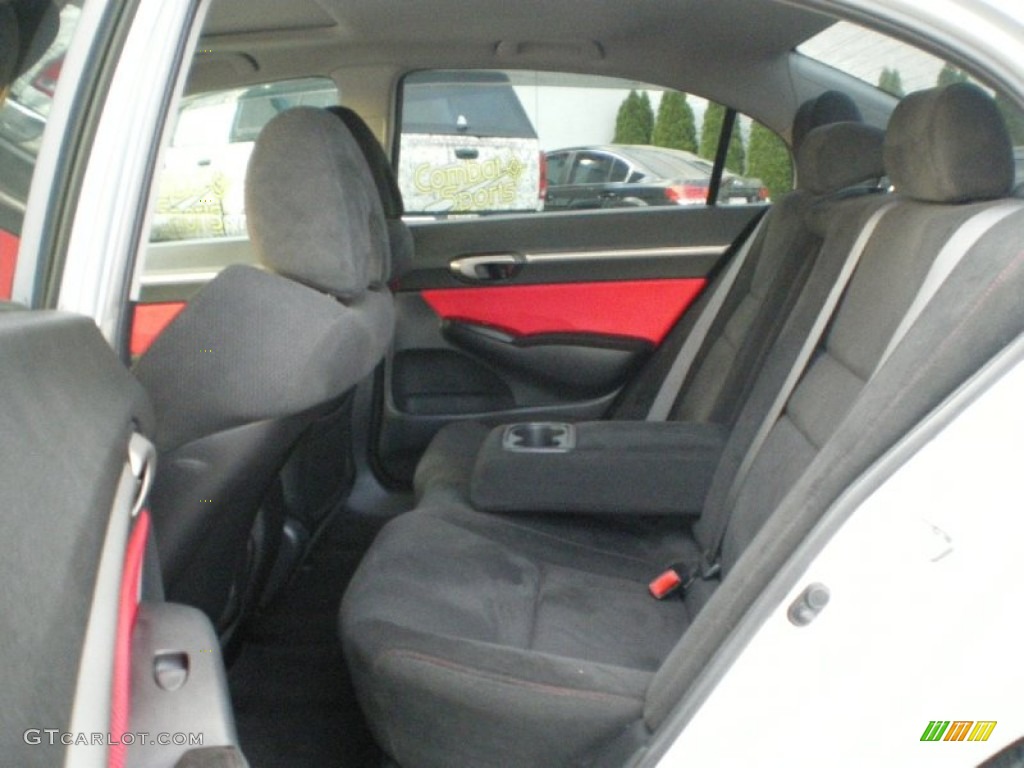 2008 Civic Si Sedan - Alabaster Silver Metallic / Black photo #6