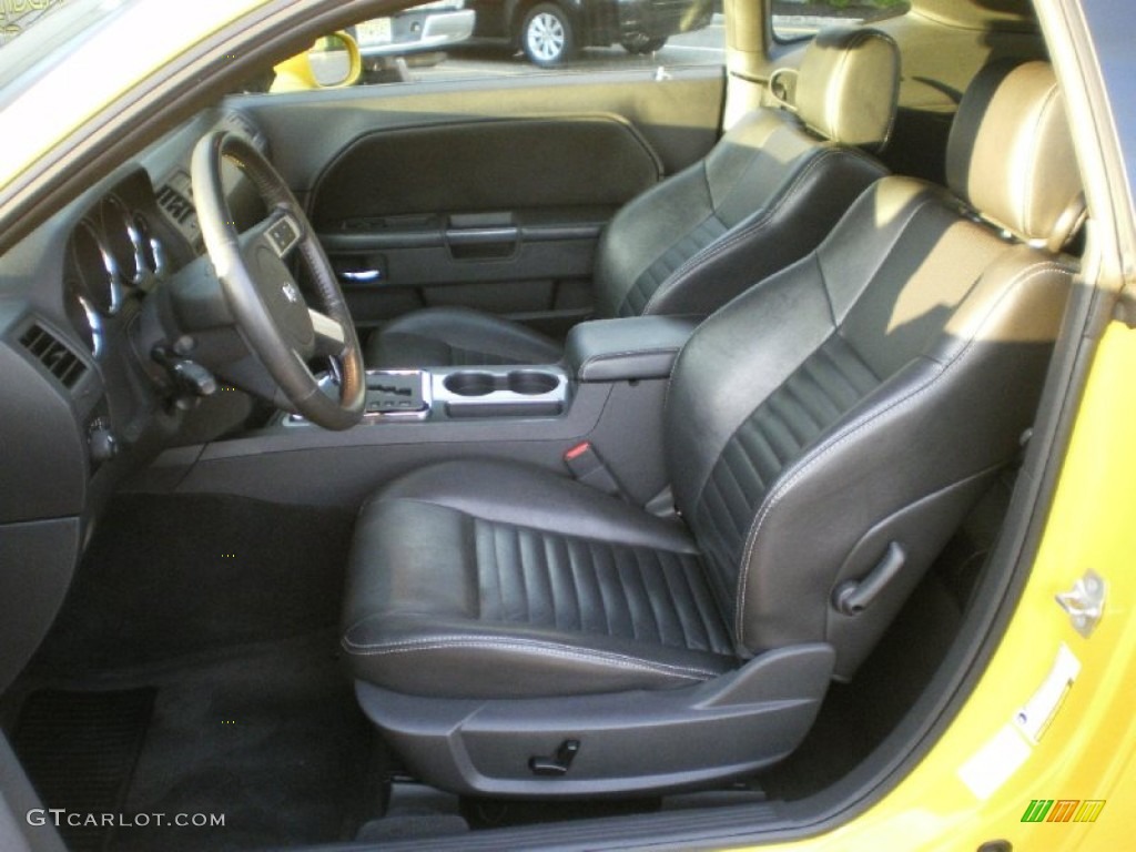 2010 Challenger R/T Classic - Detonator Yellow / Dark Slate Gray photo #11