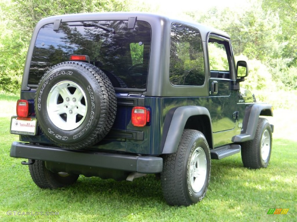 2006 Wrangler Sport 4x4 - Midnight Blue Pearl / Dark Slate Gray photo #7