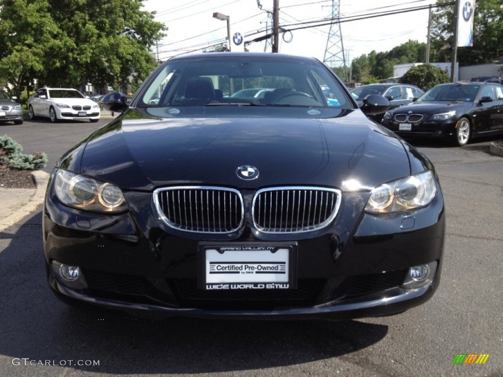 2009 3 Series 328xi Coupe - Jet Black / Black photo #2