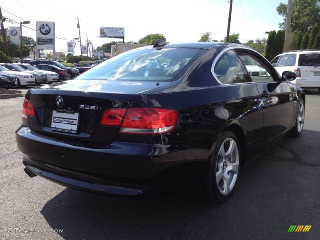 2009 3 Series 328xi Coupe - Jet Black / Black photo #4