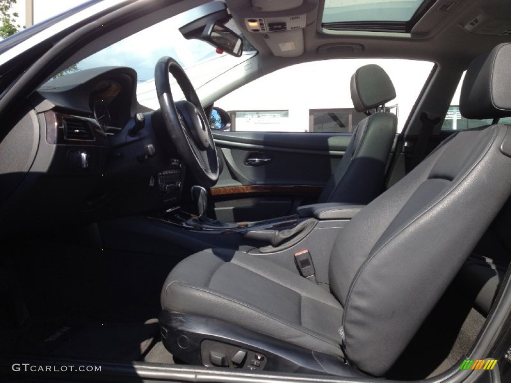 2009 3 Series 328xi Coupe - Jet Black / Black photo #9