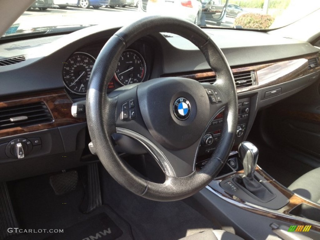 2009 3 Series 328xi Coupe - Jet Black / Black photo #12