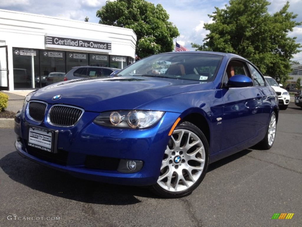 2009 3 Series 328xi Coupe - Montego Blue Metallic / Saddle Brown Dakota Leather photo #1