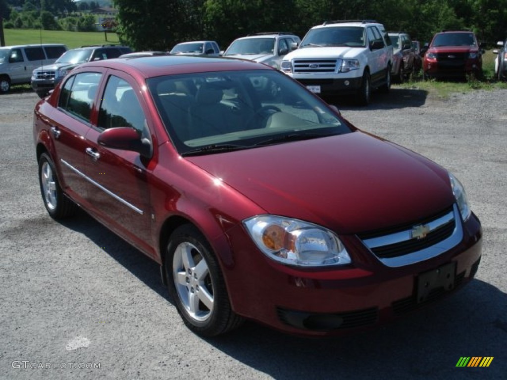 2007 Cobalt LTZ Sedan - Sport Red Tint Coat / Neutral Beige photo #2