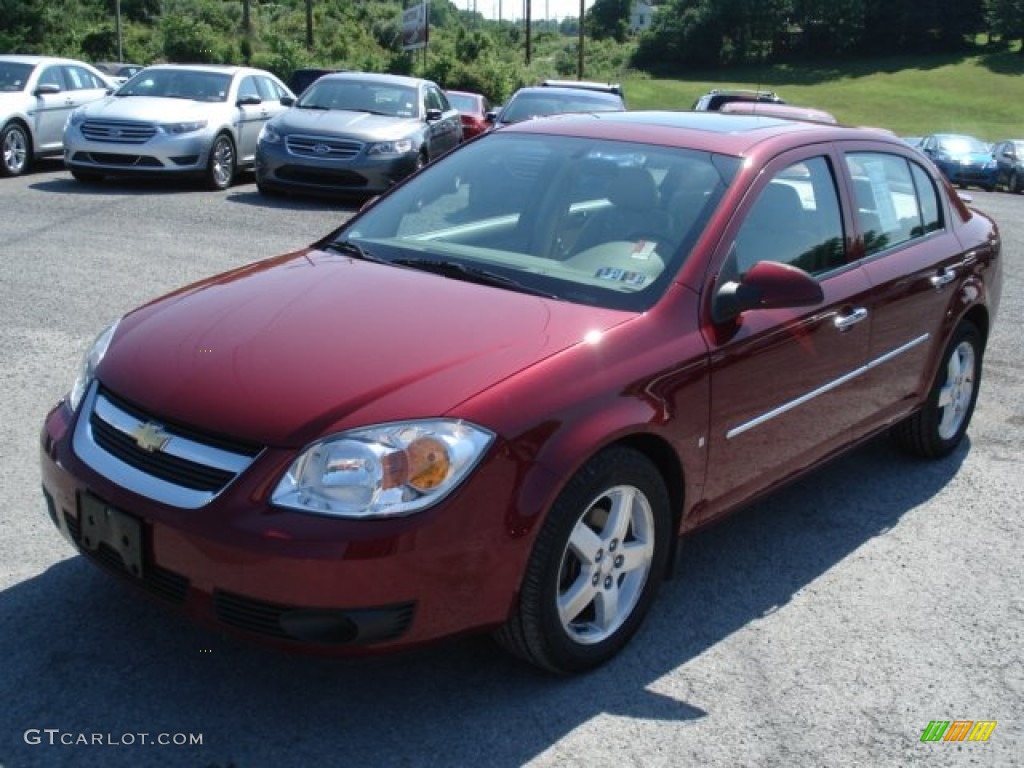 2007 Cobalt LTZ Sedan - Sport Red Tint Coat / Neutral Beige photo #4