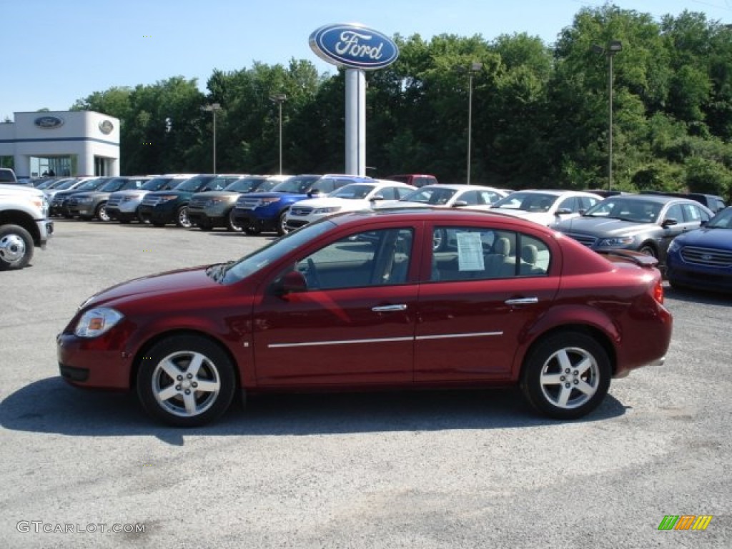 2007 Cobalt LTZ Sedan - Sport Red Tint Coat / Neutral Beige photo #5