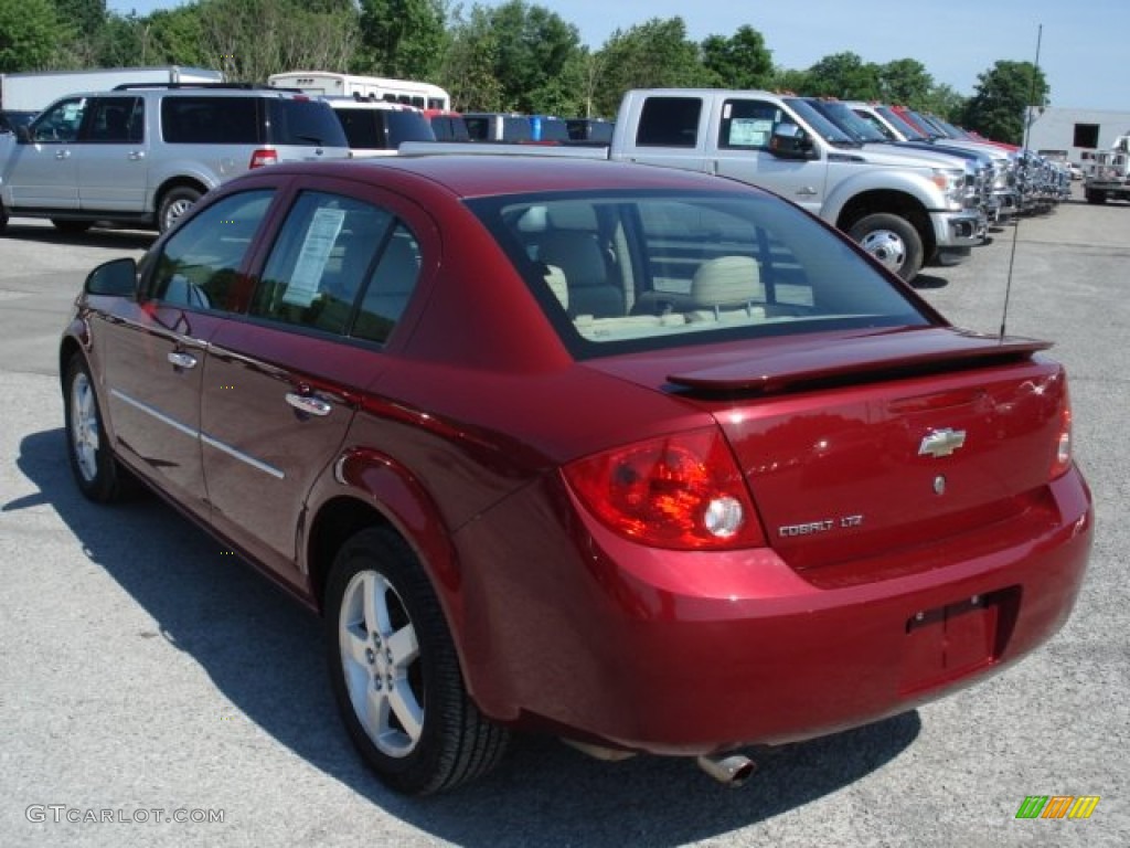 2007 Cobalt LTZ Sedan - Sport Red Tint Coat / Neutral Beige photo #6