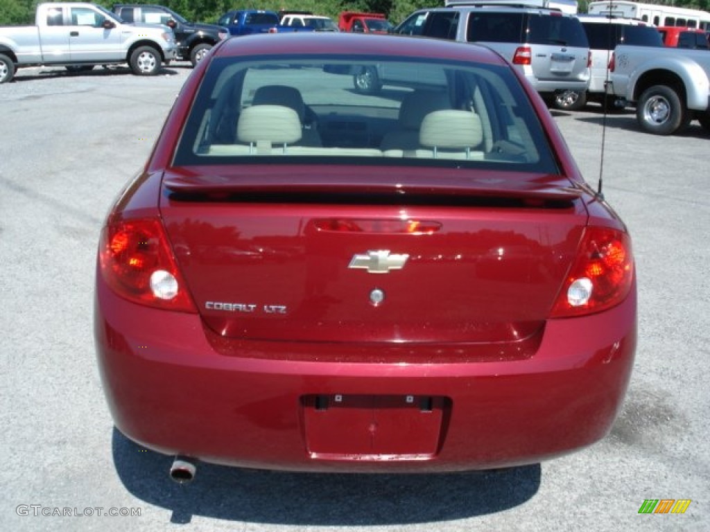 2007 Cobalt LTZ Sedan - Sport Red Tint Coat / Neutral Beige photo #7