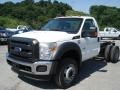 Oxford White - F550 Super Duty XL Regular Cab 4x4 Chassis Photo No. 4