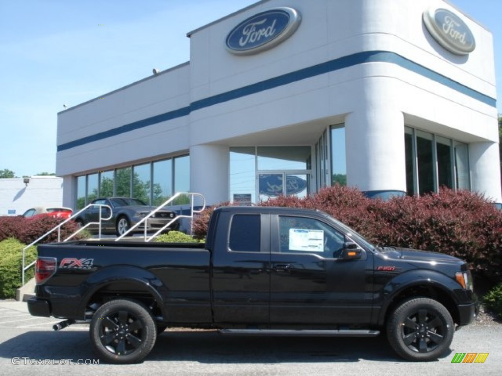Tuxedo Black Metallic 2012 Ford F150 FX4 SuperCab 4x4 Exterior Photo #66348680