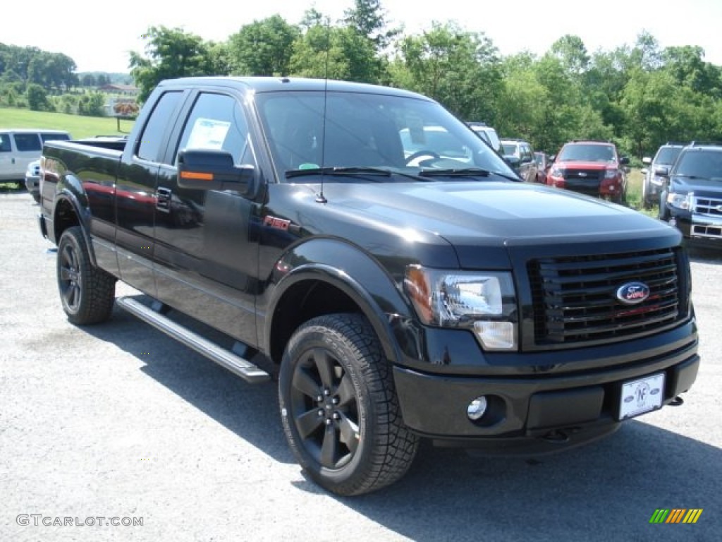Tuxedo Black Metallic 2012 Ford F150 FX4 SuperCab 4x4 Exterior Photo #66348689
