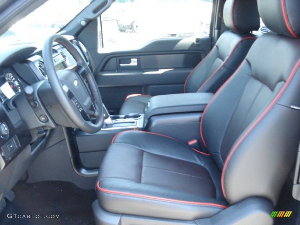 FX Sport Appearance Black/Red Interior 2012 Ford F150 FX4 SuperCab 4x4 Photo #66348770