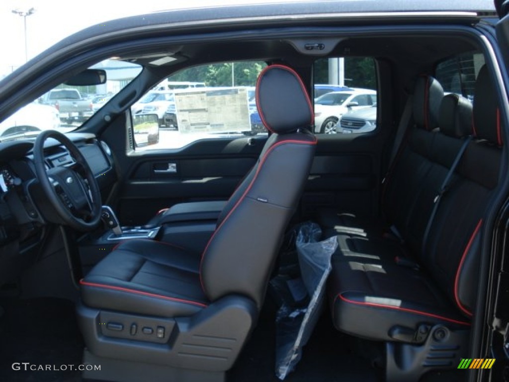 FX Sport Appearance Black/Red Interior 2012 Ford F150 FX4 SuperCab 4x4 Photo #66348794