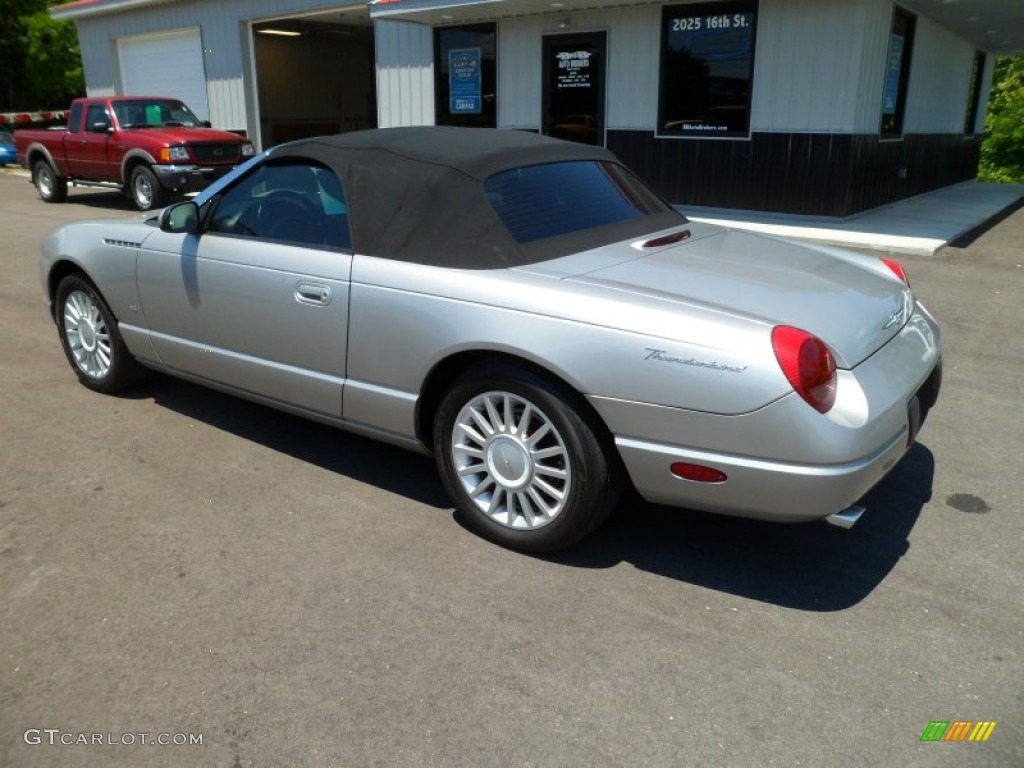 Platinum Silver Metallic 2004 Ford Thunderbird Deluxe Roadster Exterior Photo #66349115