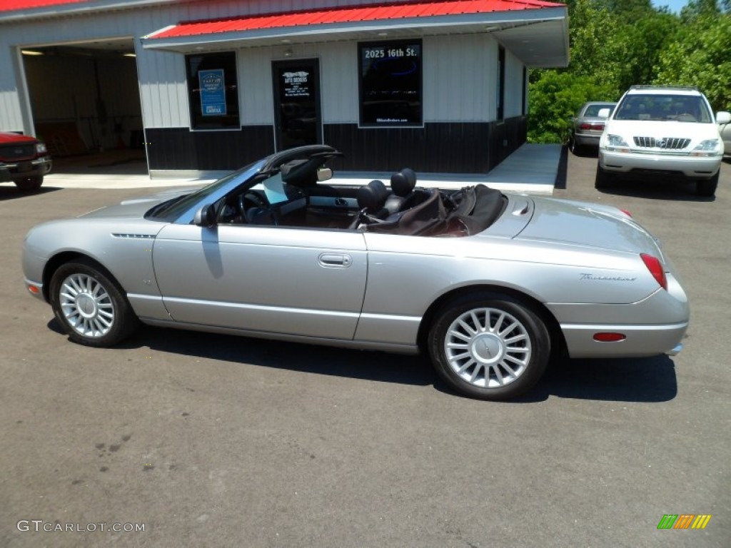 Platinum Silver Metallic 2004 Ford Thunderbird Deluxe Roadster Exterior Photo #66349232