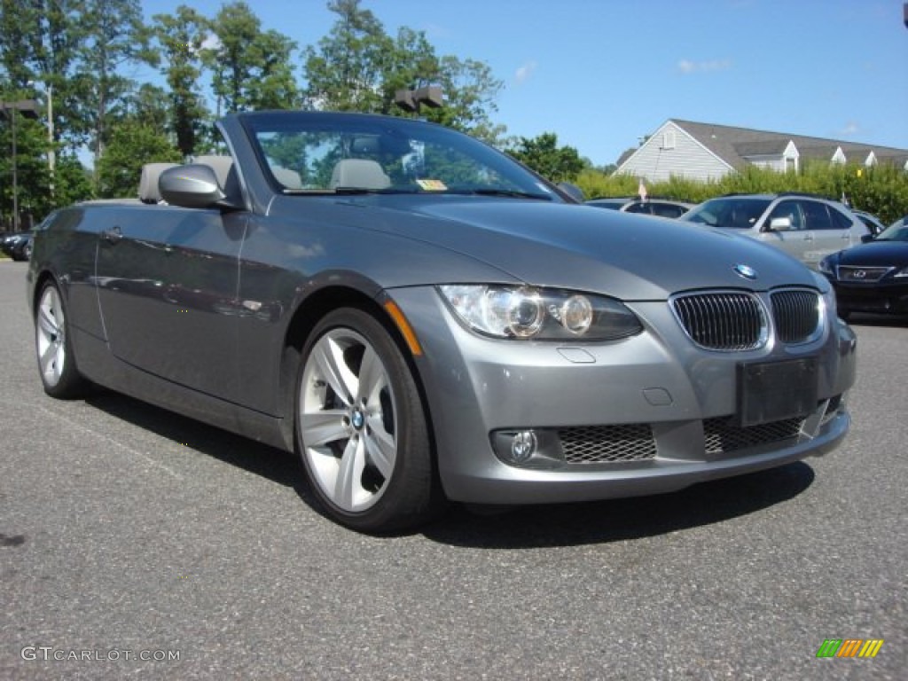 2010 3 Series 335i Convertible - Space Gray Metallic / Gray Dakota Leather photo #1