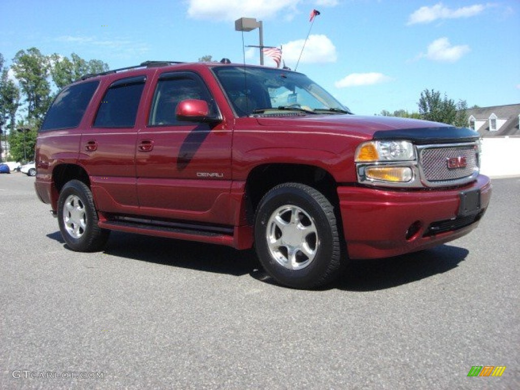 2005 Yukon Denali AWD - Sport Red Metallic / Sandstone photo #2