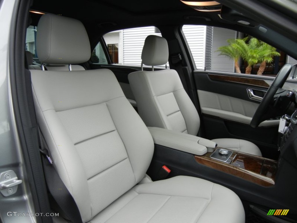 Ash Gray Interior 2010 Mercedes-Benz E 350 Sedan Photo #66350639