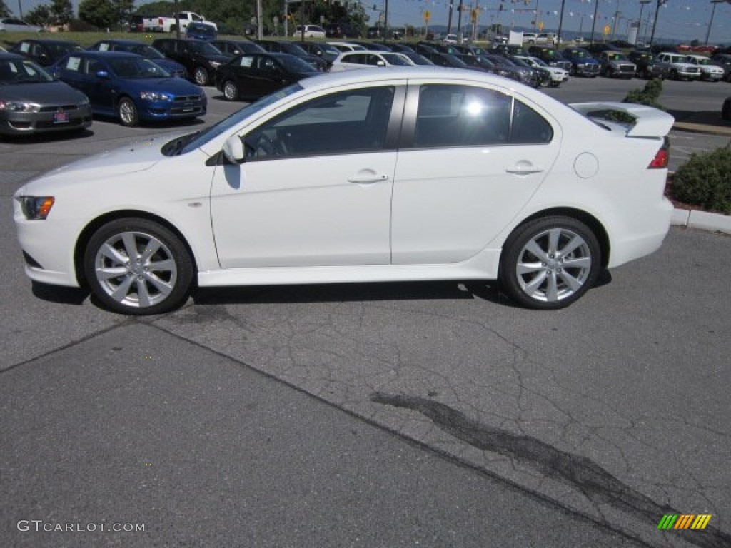 2012 Lancer GT - Wicked White / Black photo #2