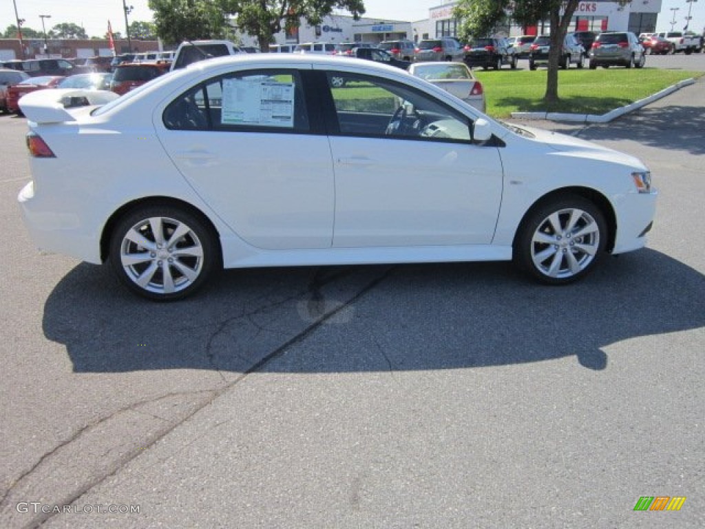 2012 Lancer GT - Wicked White / Black photo #6