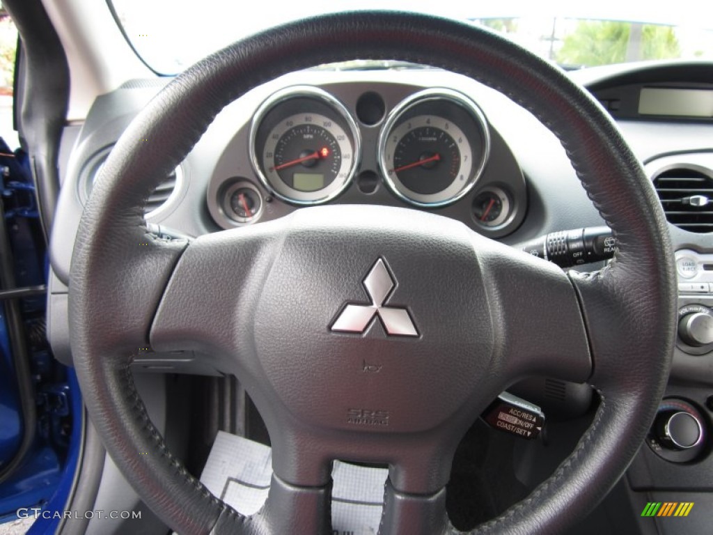 2006 Mitsubishi Eclipse GS Coupe Dark Charcoal Steering Wheel Photo #66351946