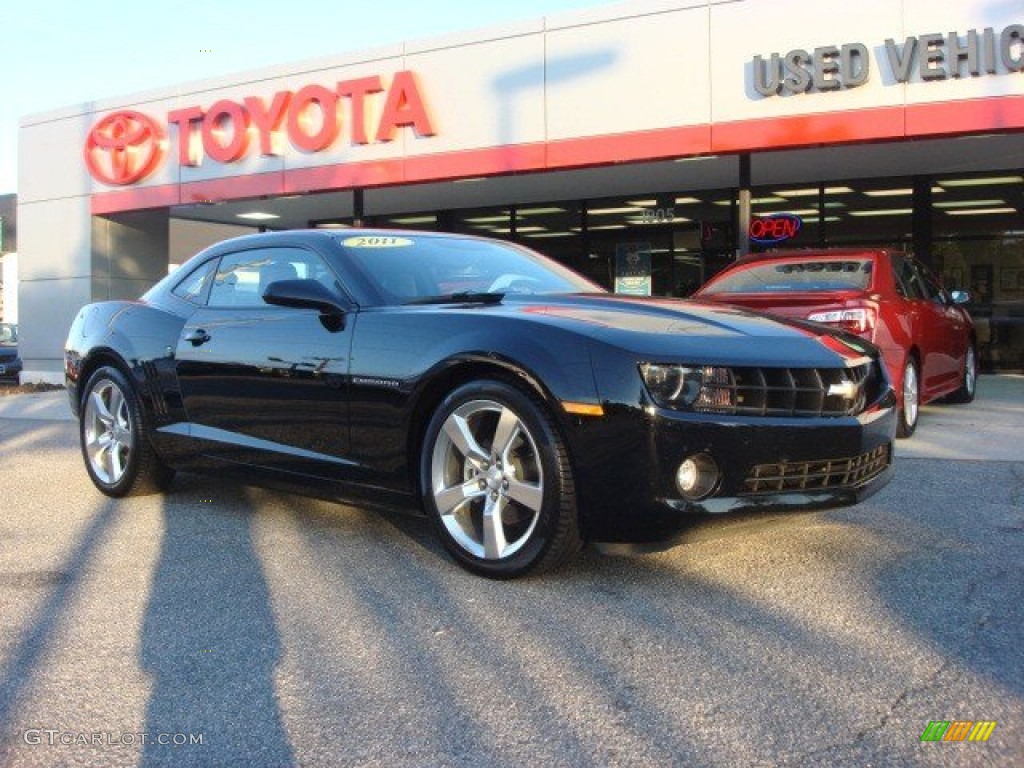 2011 Camaro LT/RS Coupe - Black / Black photo #2
