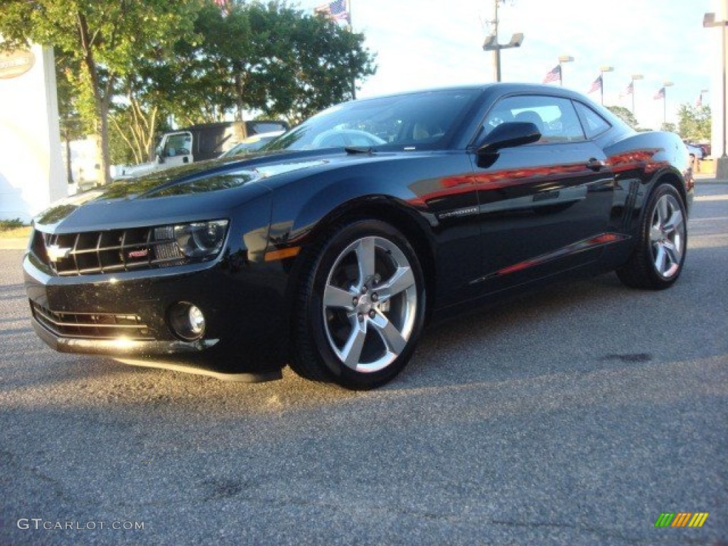 2011 Camaro LT/RS Coupe - Black / Black photo #7