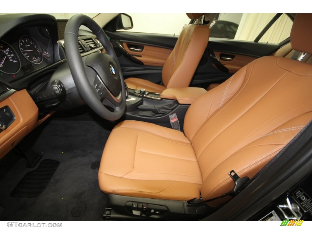 Saddle Brown Interior 2012 BMW 3 Series 335i Sedan Photo #66354105