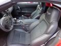Ebony 2013 Chevrolet Corvette Grand Sport Convertible Interior Color