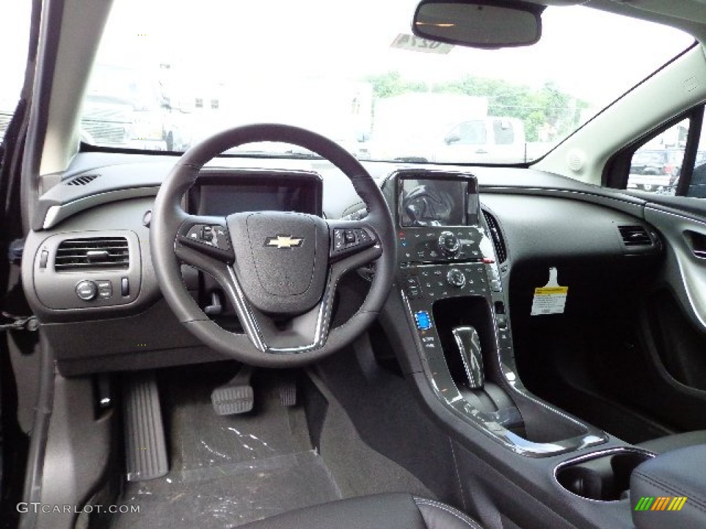 2012 Chevrolet Volt Hatchback Jet Black/Dark Accents Dashboard Photo #66355214