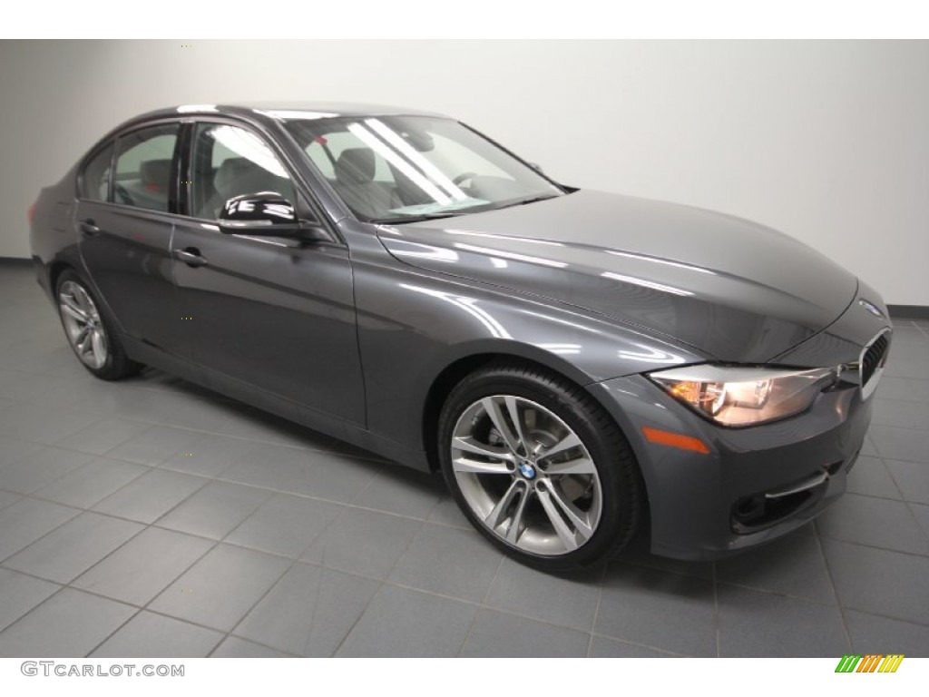 2012 3 Series 328i Sedan - Mineral Grey Metallic / Everest Grey/Black Highlight photo #1