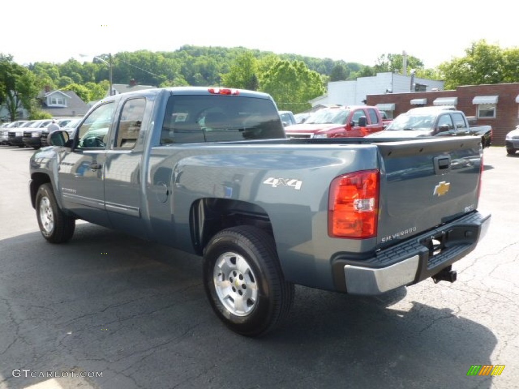 2012 Silverado 1500 LT Extended Cab 4x4 - Blue Granite Metallic / Light Titanium/Dark Titanium photo #5