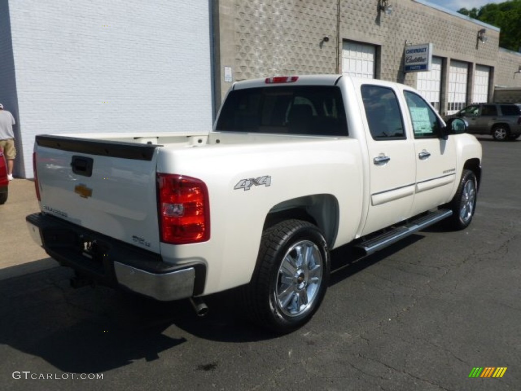 2012 Silverado 1500 LT Crew Cab 4x4 - White Diamond Tricoat / Light Cashmere/Dark Cashmere photo #7