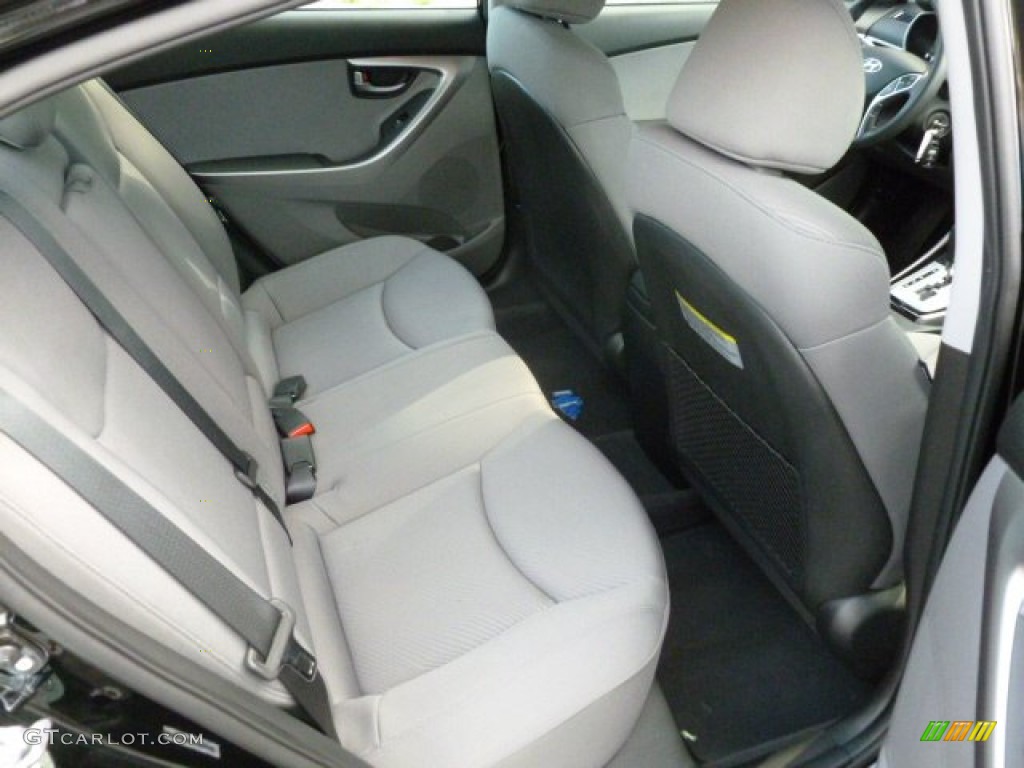 2012 Elantra GLS - Black Noir Pearl / Gray photo #12