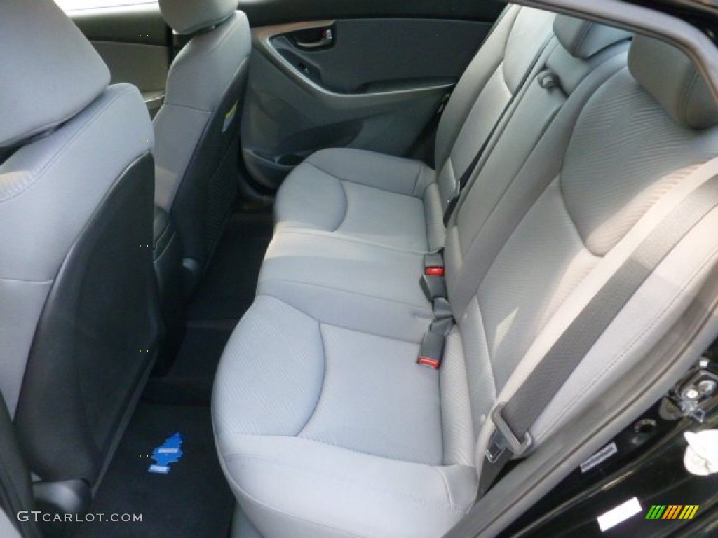 2012 Elantra GLS - Black Noir Pearl / Gray photo #13