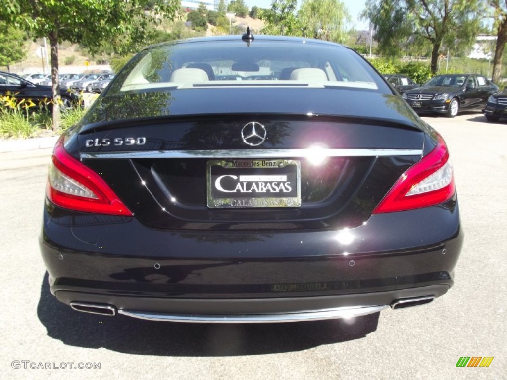 2012 CLS 550 Coupe - Black / Almond/Mocha photo #3