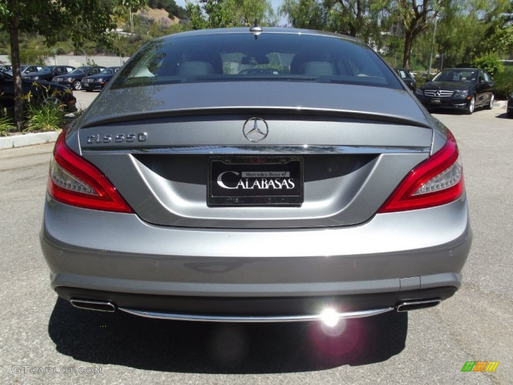 2012 CLS 550 Coupe - Palladium Silver Metallic / Black photo #3