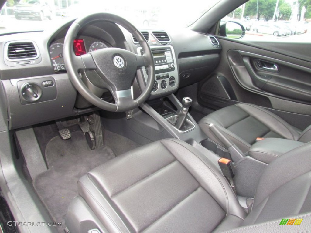 Titan Black Interior 2008 Volkswagen Eos 2.0T Photo #66357959