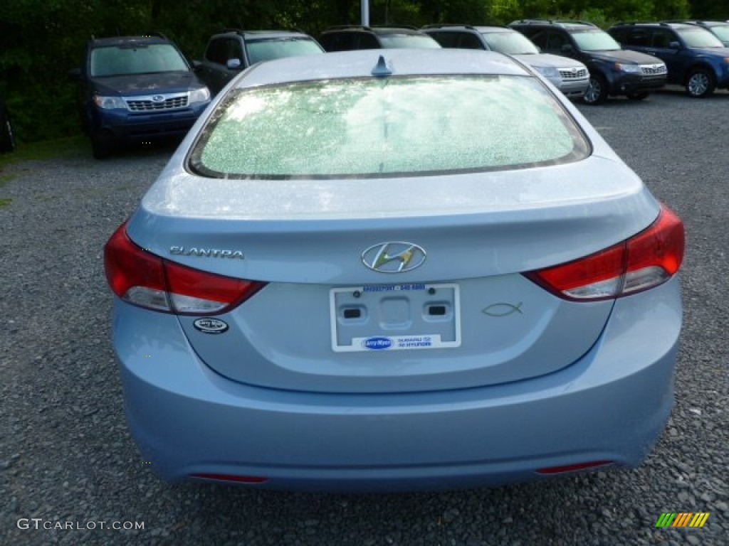 2012 Elantra Limited - Blue Sky Metallic / Beige photo #6