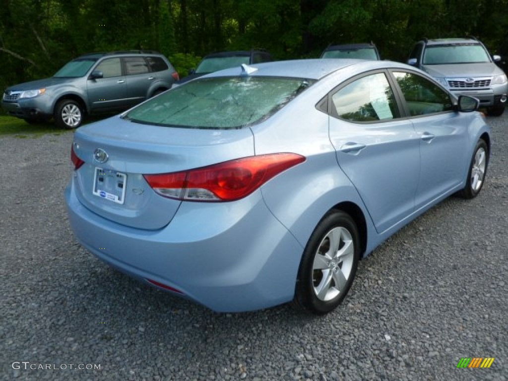2012 Elantra Limited - Blue Sky Metallic / Beige photo #7