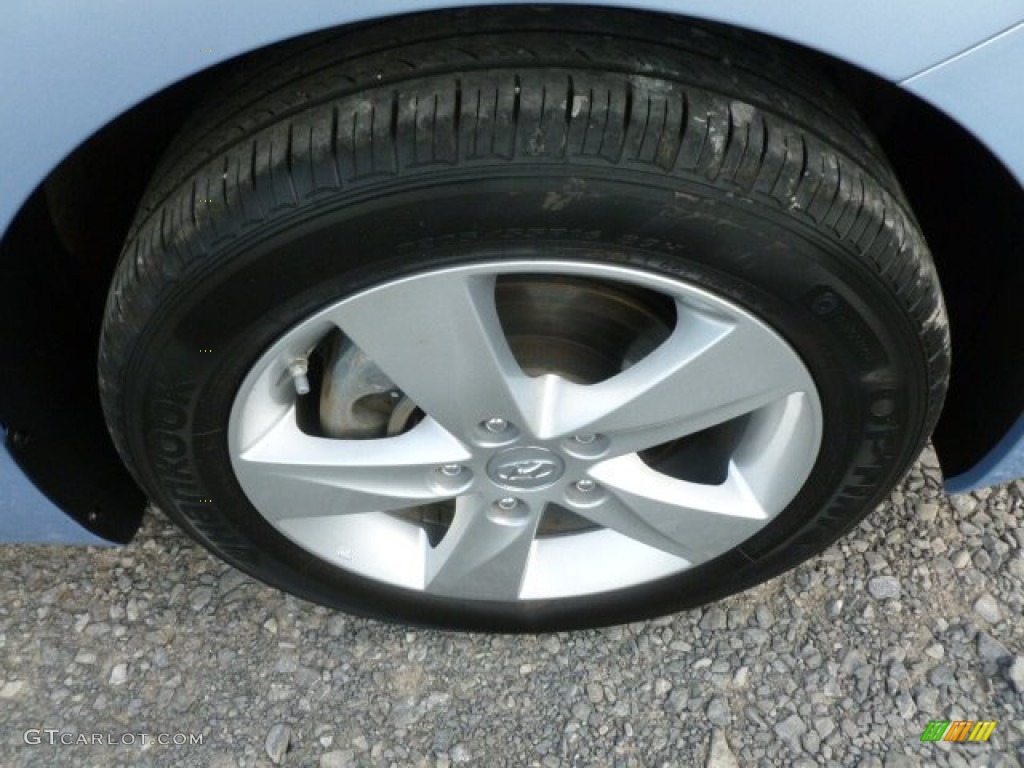 2012 Elantra Limited - Blue Sky Metallic / Beige photo #9