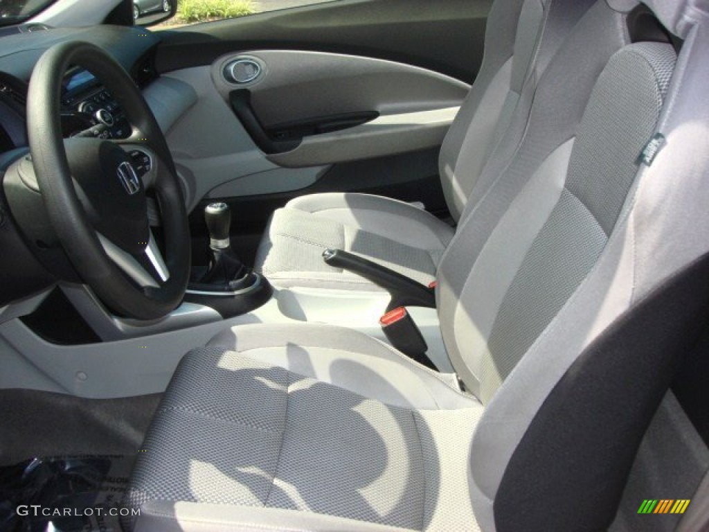 Gray Fabric Interior 2011 Honda CR-Z Sport Hybrid Photo #66360326