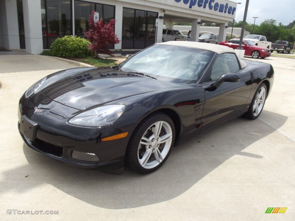 2010 Corvette Convertible - Black / Cashmere photo #1