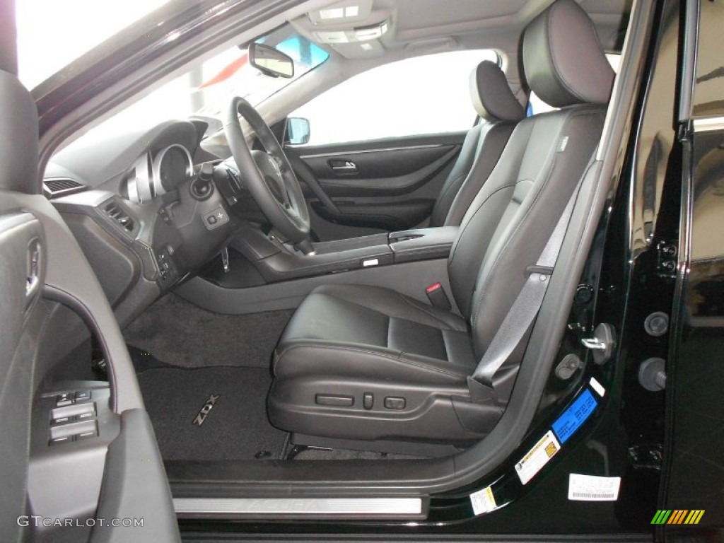 Ebony Interior 2012 Acura ZDX SH-AWD Technology Photo #66364318