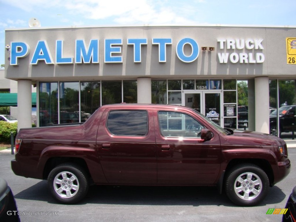 2008 Ridgeline RTL - Dark Cherry Pearl / Beige photo #1