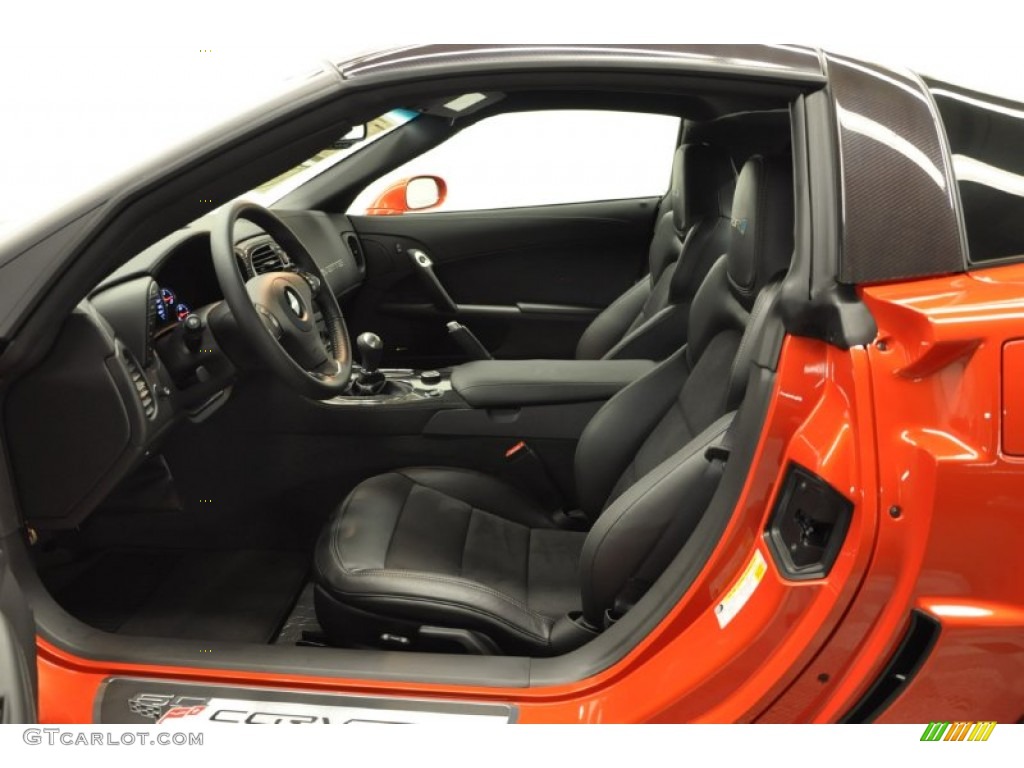 Ebony Interior 2013 Chevrolet Corvette ZR1 Photo #66366098