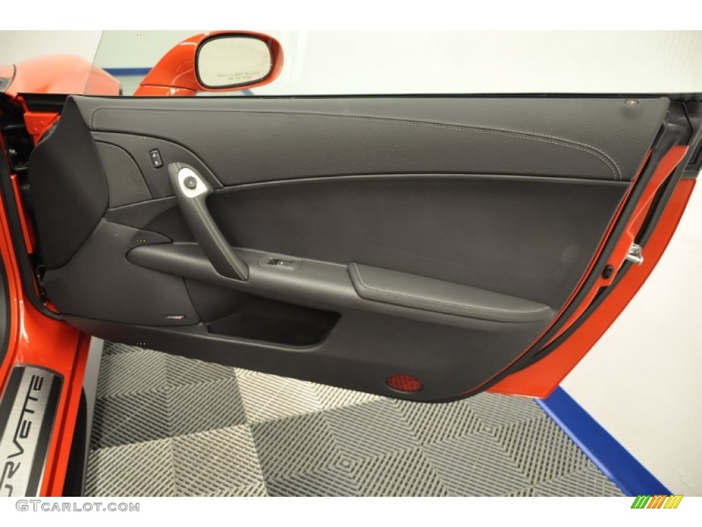 2013 Chevrolet Corvette ZR1 Ebony Door Panel Photo #66366308